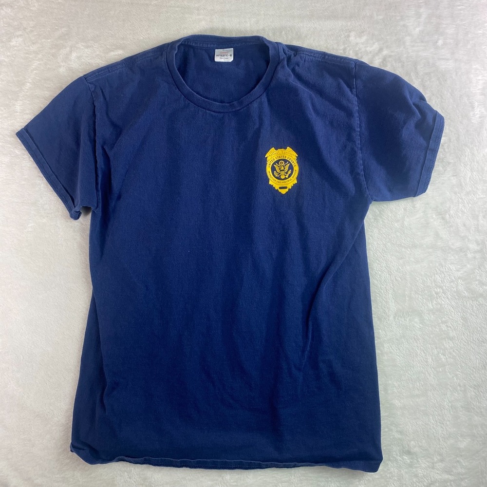 US Courts Probation Pretrial Officer T Shirt Navy Blue‎ Medium Tee Uniform